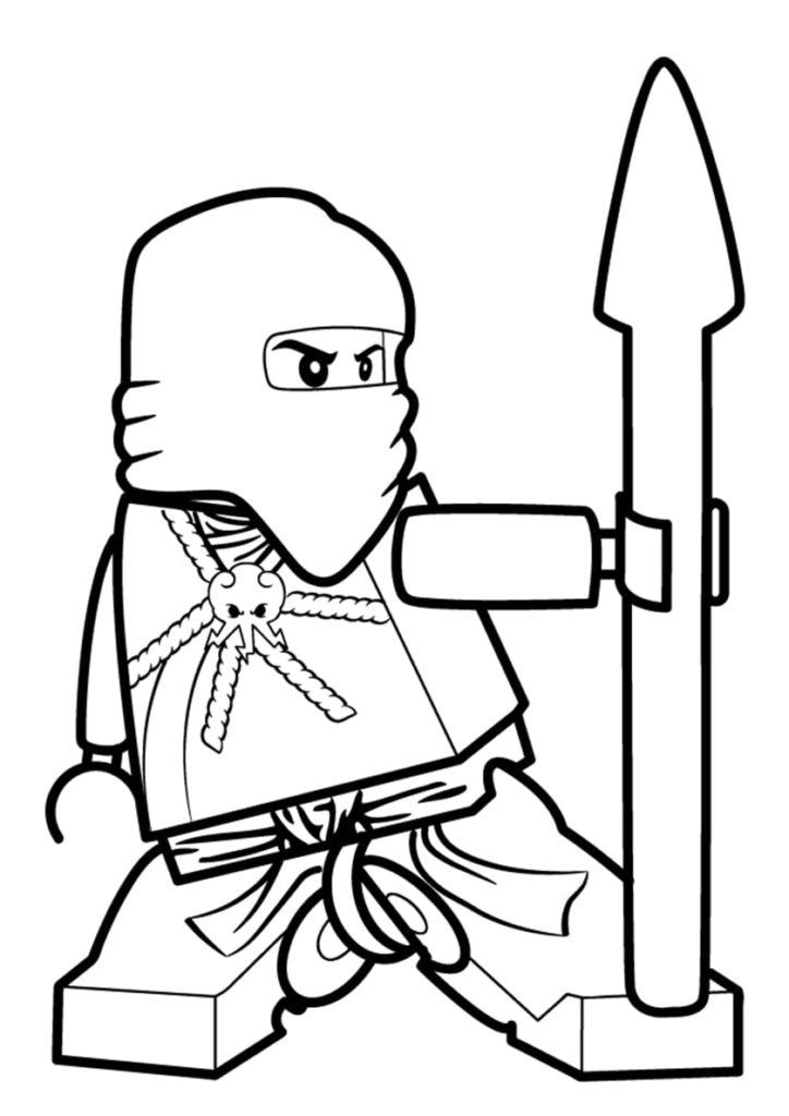 Coloriages Lego Ninjago (100 Pièces). Imprimer gratuitement A4