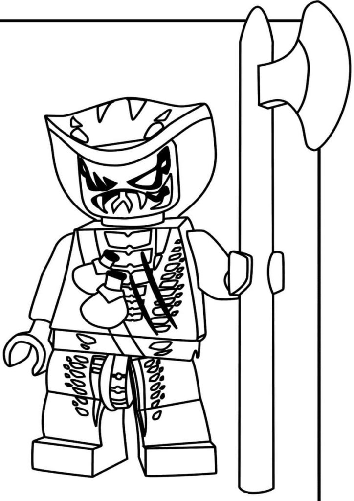 Dibujos de Lego Ninjago para Colorear (100 Piezas). Imprima gratis A4