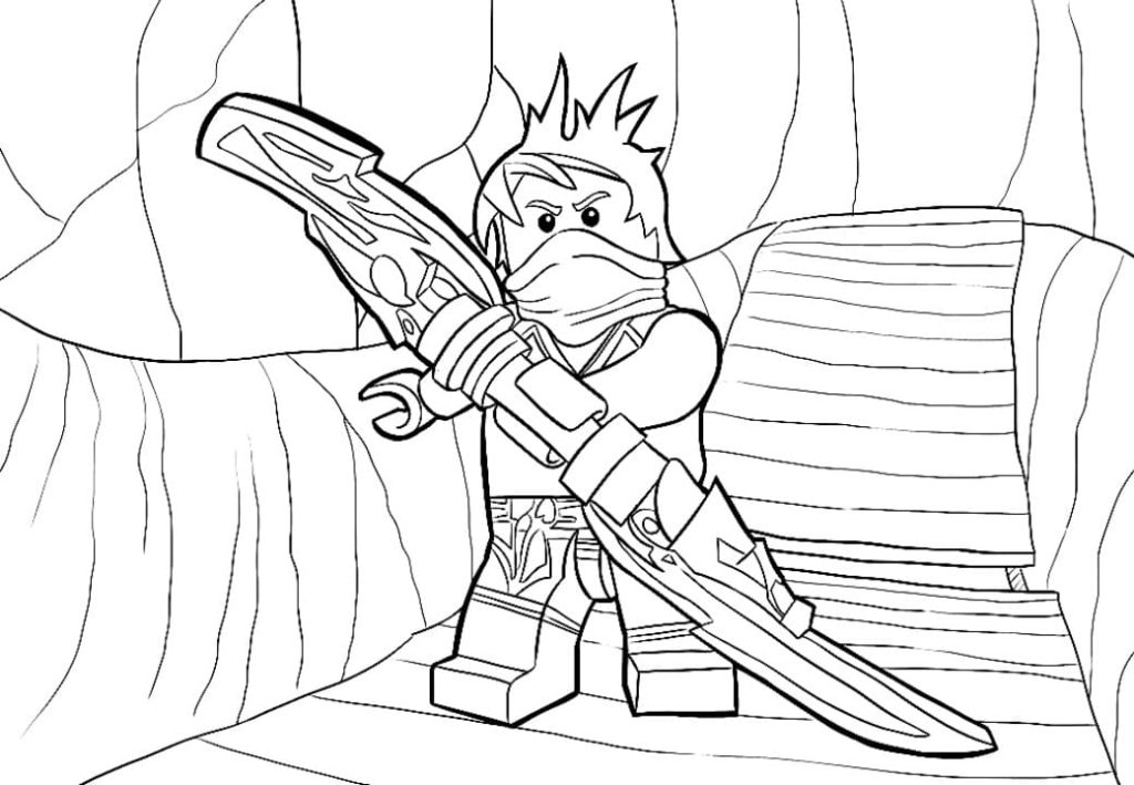 LEGO Ninjago Coloring Pages (100 Pieces). Print for Free A4