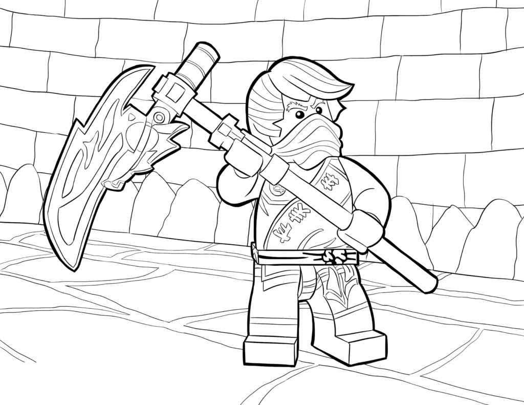 Dibujos de Lego Ninjago para Colorear (100 Piezas). Imprima gratis A4