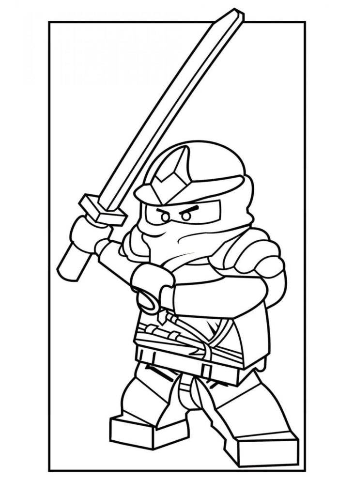 Dibujos de Lego Ninjago para Colorear (100 Piezas). Imprima gratis A4