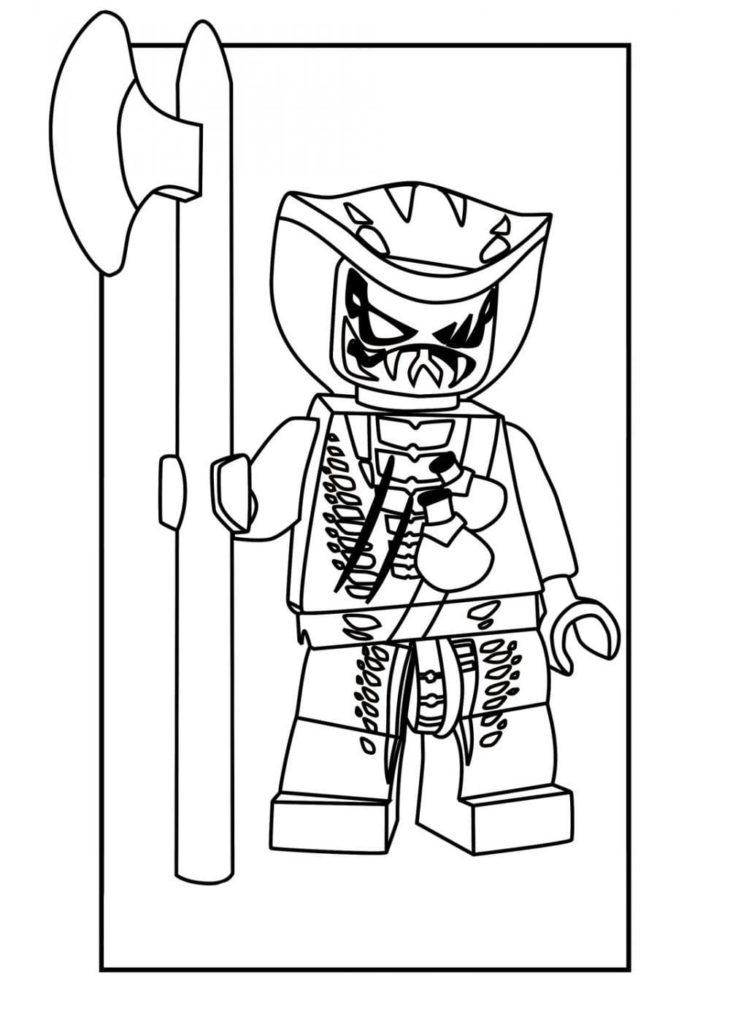 Dibujos de Lego Ninjago para Colorear (100 Piezas). Imprima gratis A4