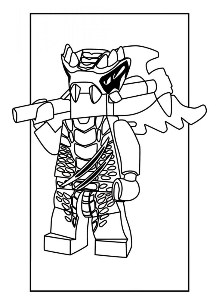 Dibujos de Lego Ninjago para Colorear (100 Piezas). Imprima gratis A4