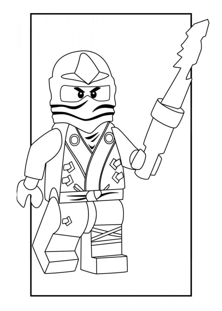LEGO Ninjago Coloring Pages (100 Pieces). Print for Free A4