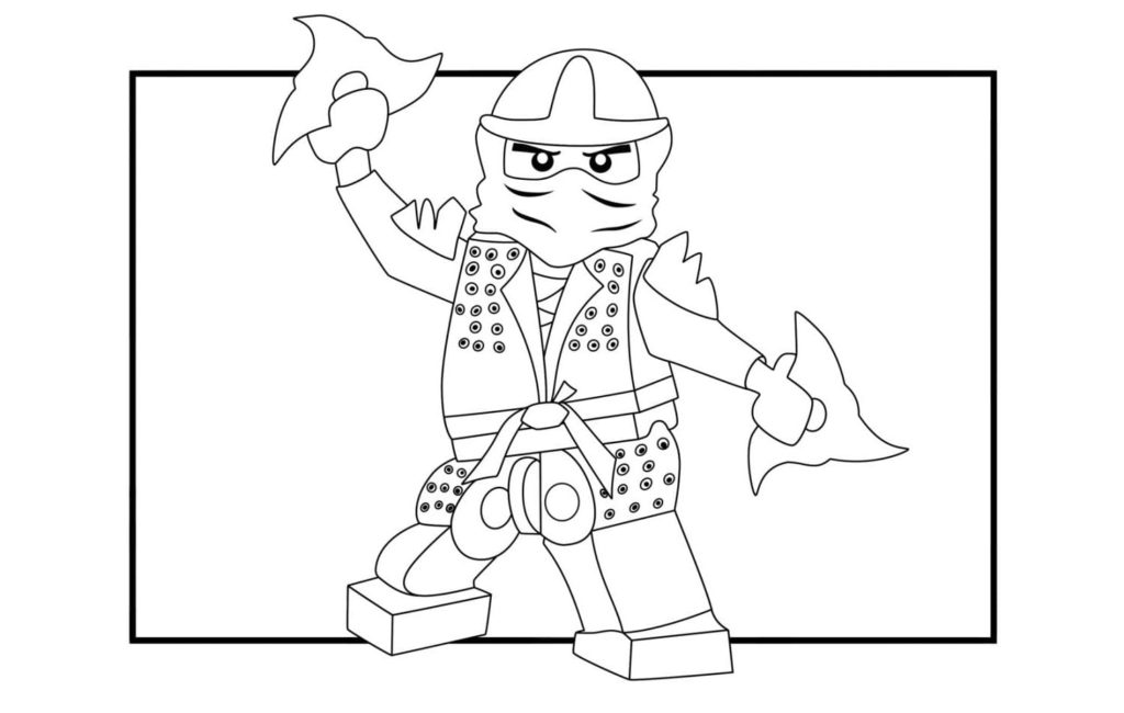 Coloriages Lego Ninjago (100 Pièces). Imprimer gratuitement A4