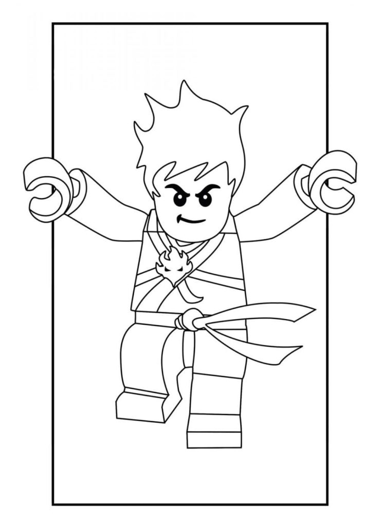 Coloriages Lego Ninjago (100 Pièces). Imprimer gratuitement A4