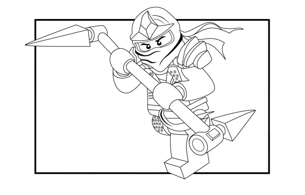 LEGO Ninjago Coloring Pages (100 Pieces). Print for Free A4