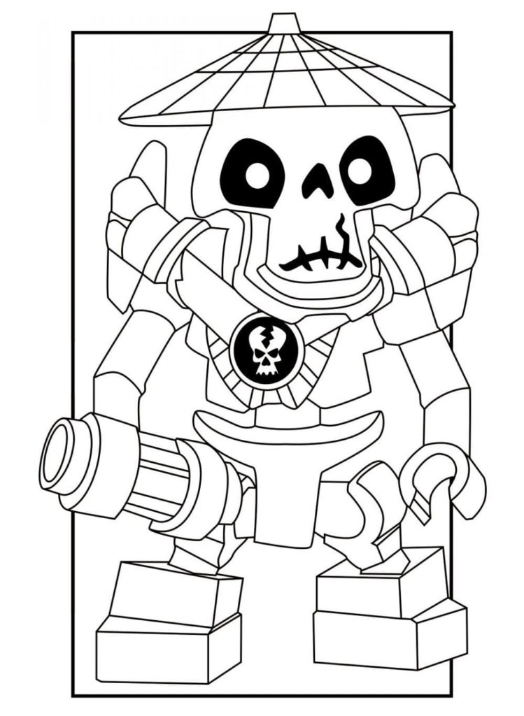 Dibujos de Lego Ninjago para Colorear (100 Piezas). Imprima gratis A4