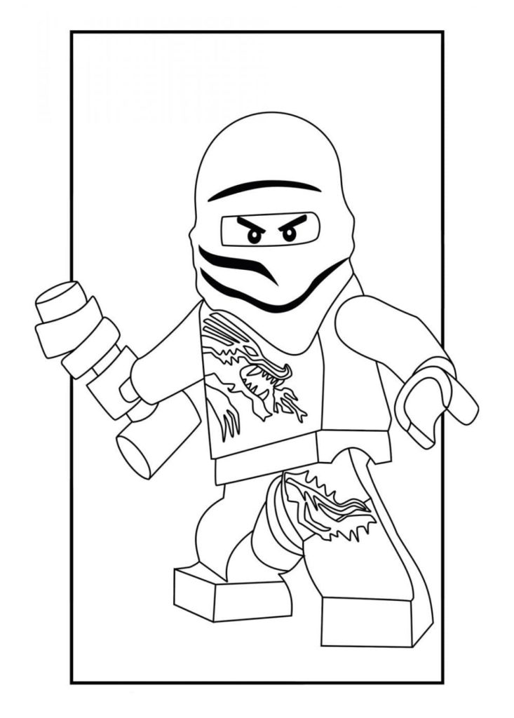 Dibujos de Lego Ninjago para Colorear (100 Piezas). Imprima gratis A4