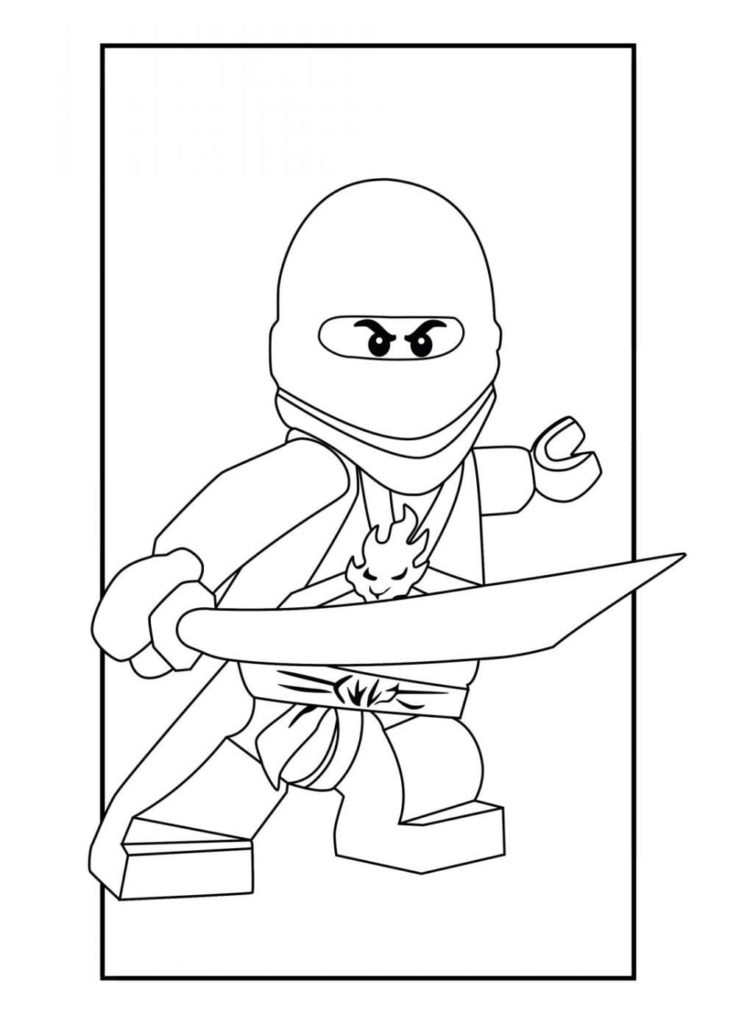 Disegni di Lego Ninjago da colorare (100 Pezzi). Stampa gratis A4