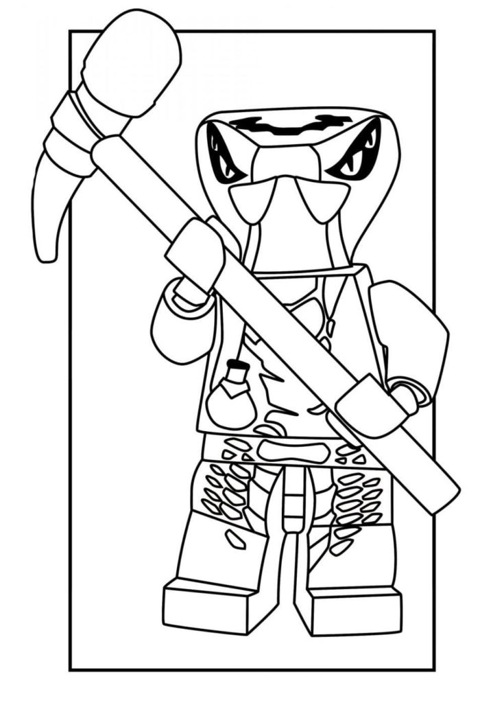 LEGO Ninjago Coloring Pages (100 Pieces). Print for Free A4