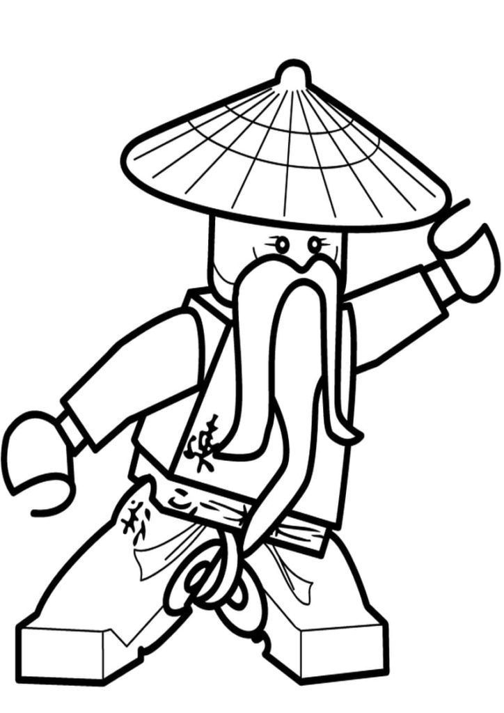 Disegni di Lego Ninjago da colorare (100 Pezzi). Stampa gratis A4