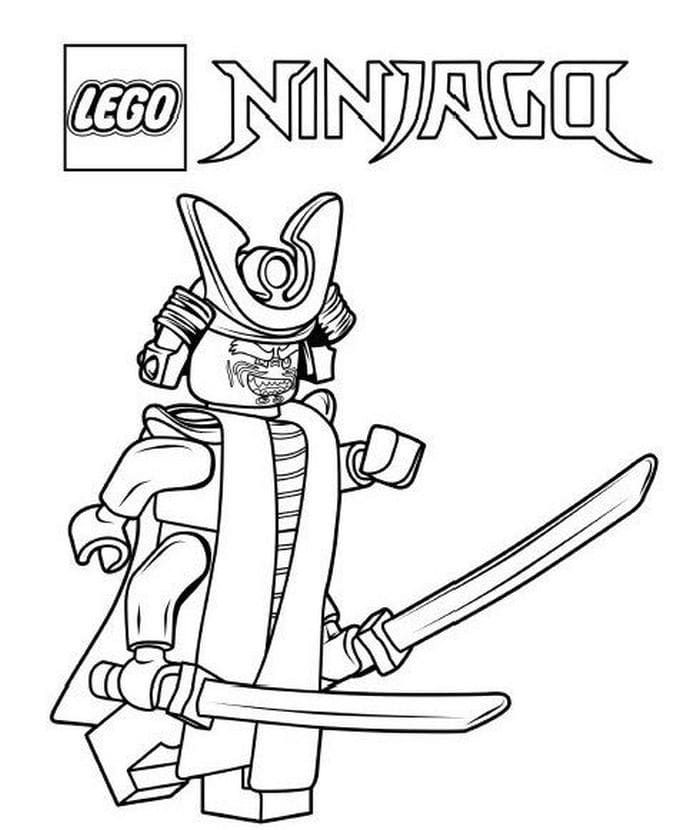 Coloriages Lego Ninjago (100 Pièces). Imprimer gratuitement A4