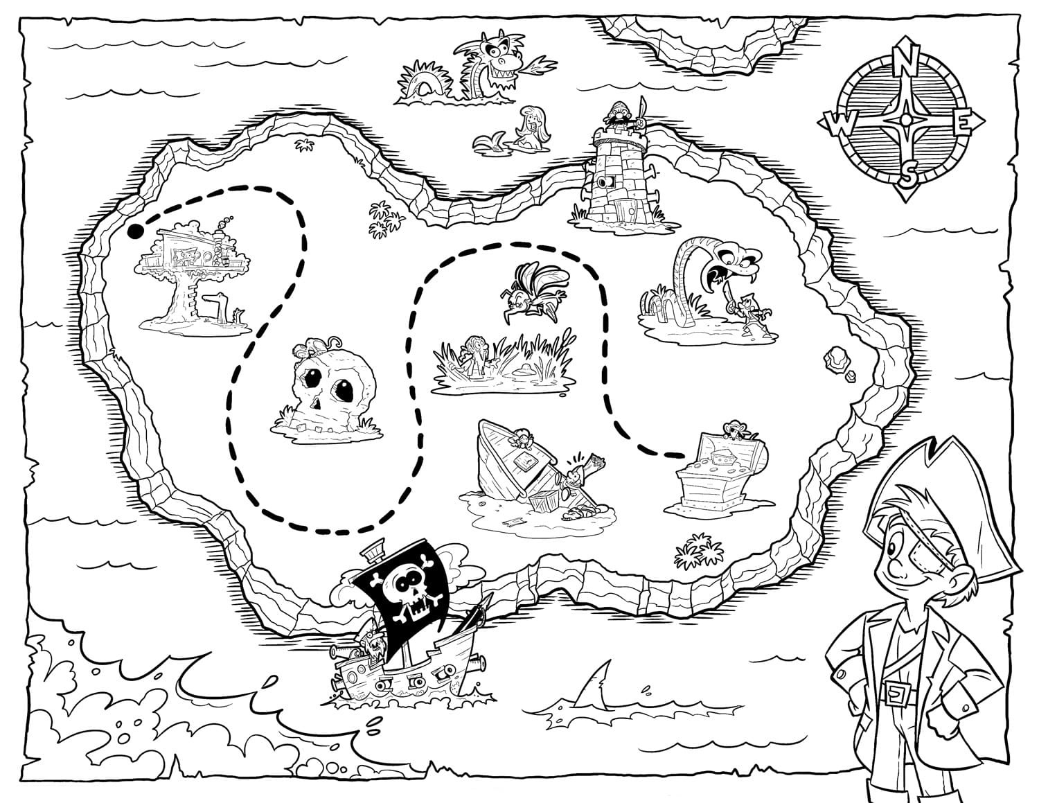 Como hacer un mapa del tesoro