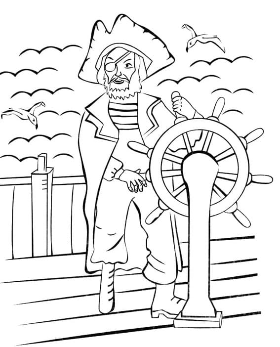 Disegni di Pirati da colorare (100 Pezzi). Stampa gratis