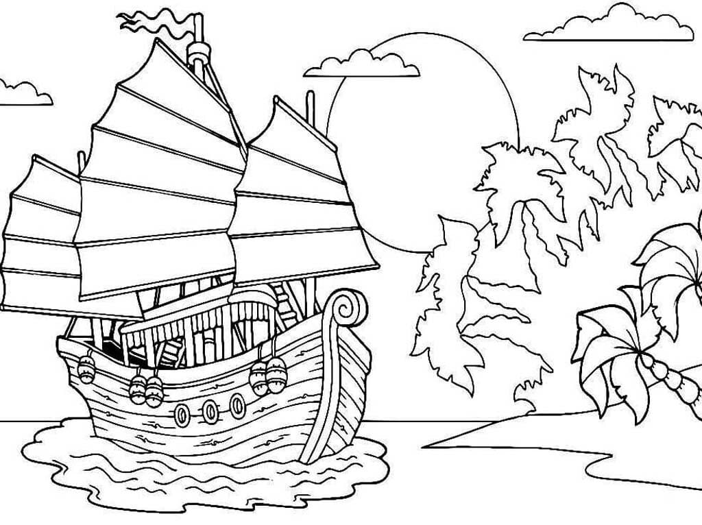 Desenhos de Piratas para colorir (100 Peças). Imprimir gratuitamente