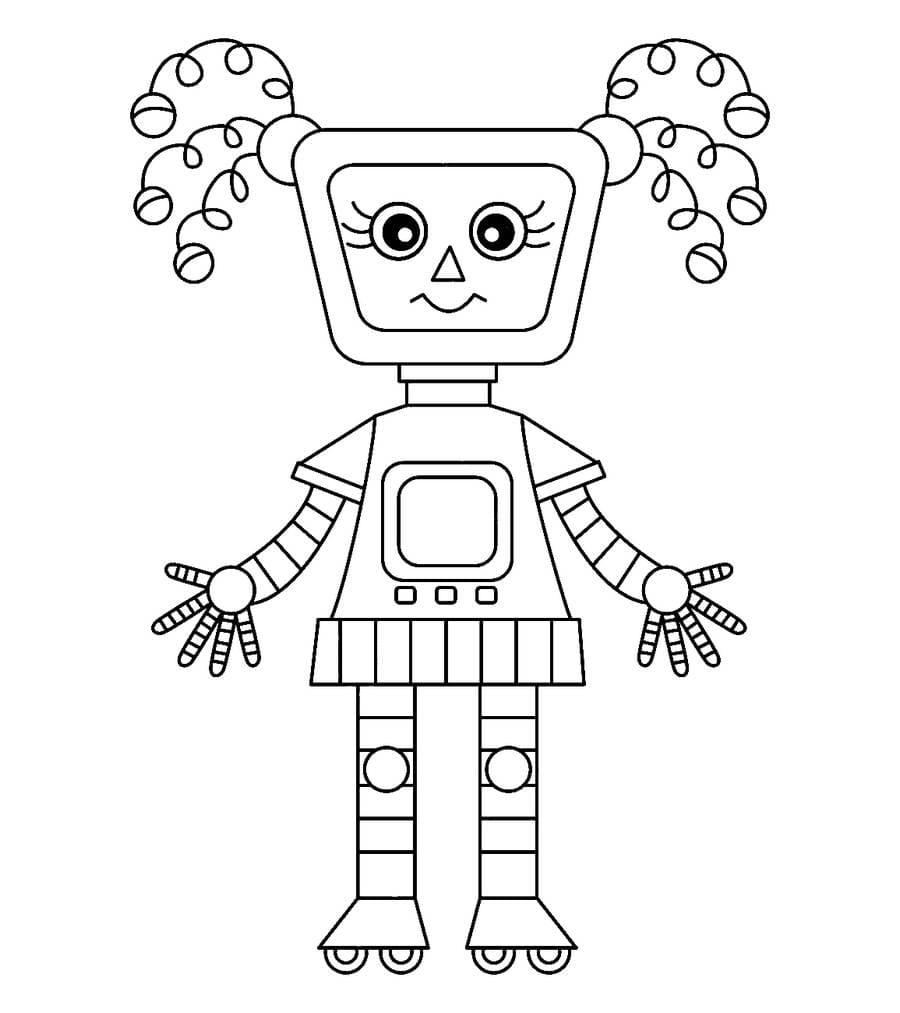Coloriage Robot. Imprimer gratuitement une grande collection