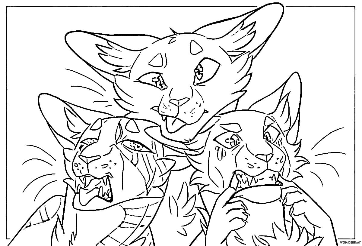 Warriors Cats Coloring pages. 90 Free printable Coloring Pages