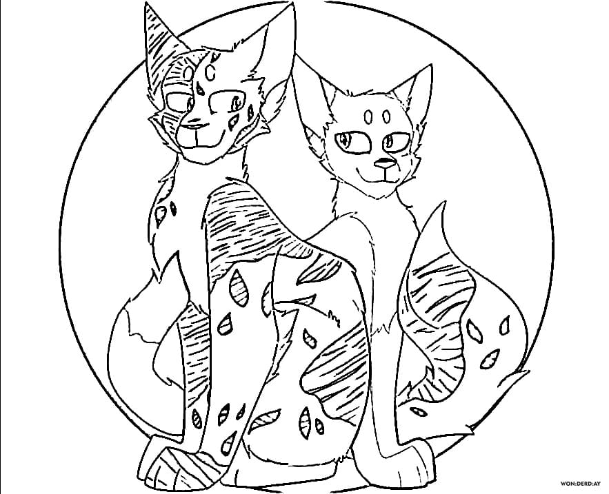 Warriors Cats Coloring pages. 90 Free printable Coloring Pages