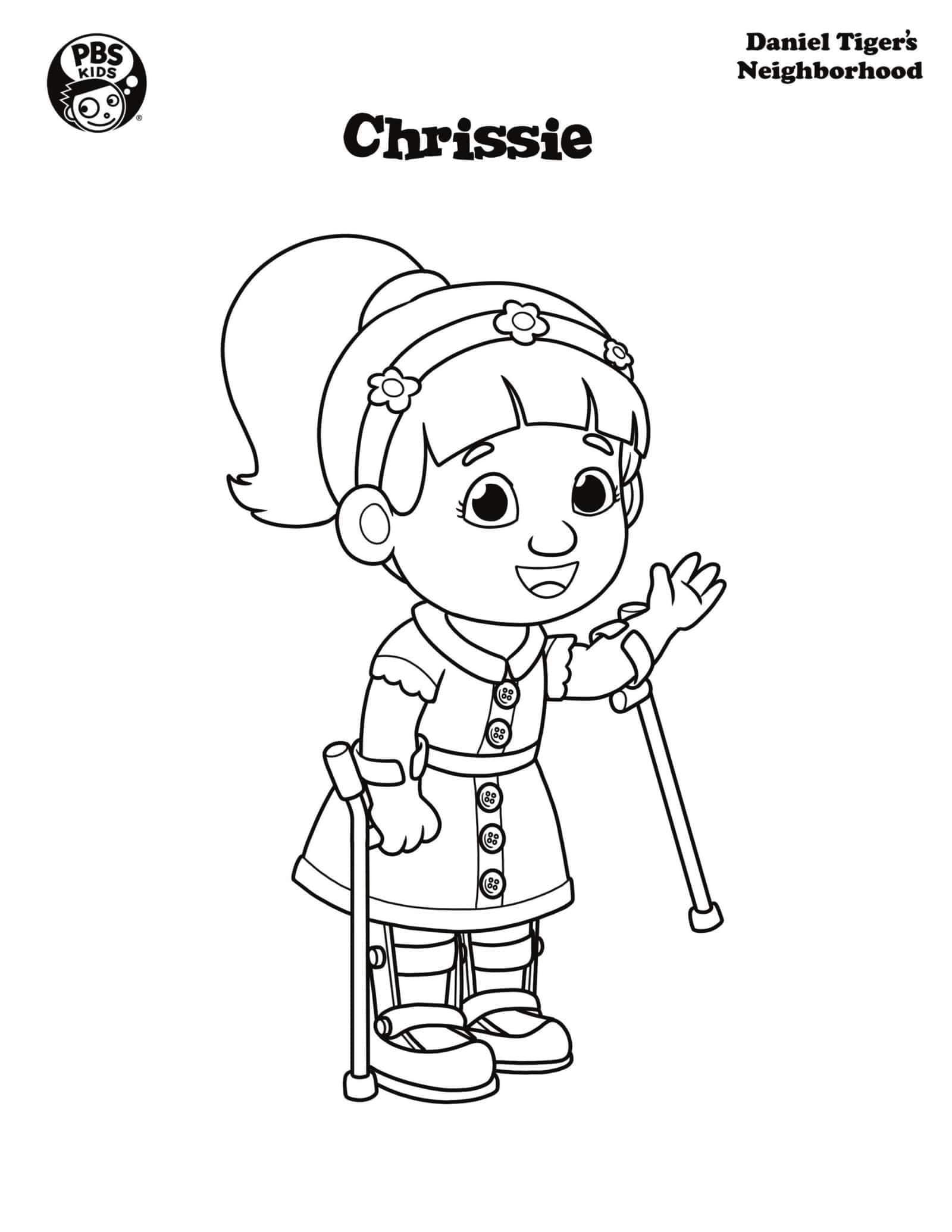 Daniel Tiger S Neighborhood Coloring Pages Print A4