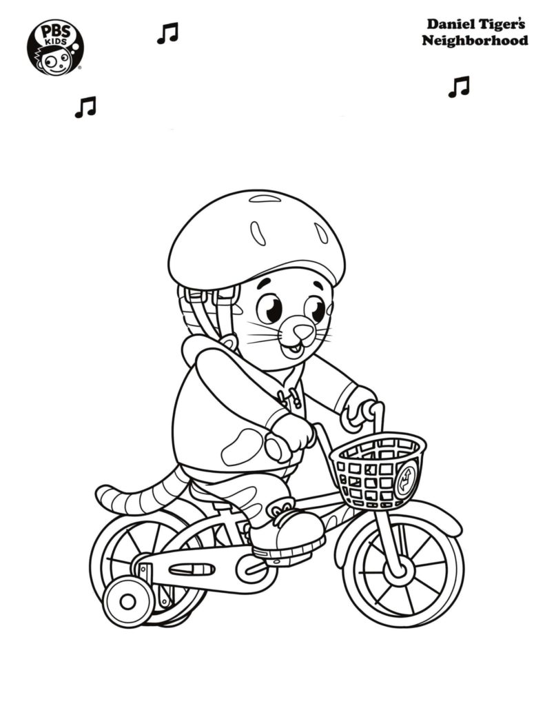Daniel Tiger's Neighborhood Coloring Pages. Print A4
