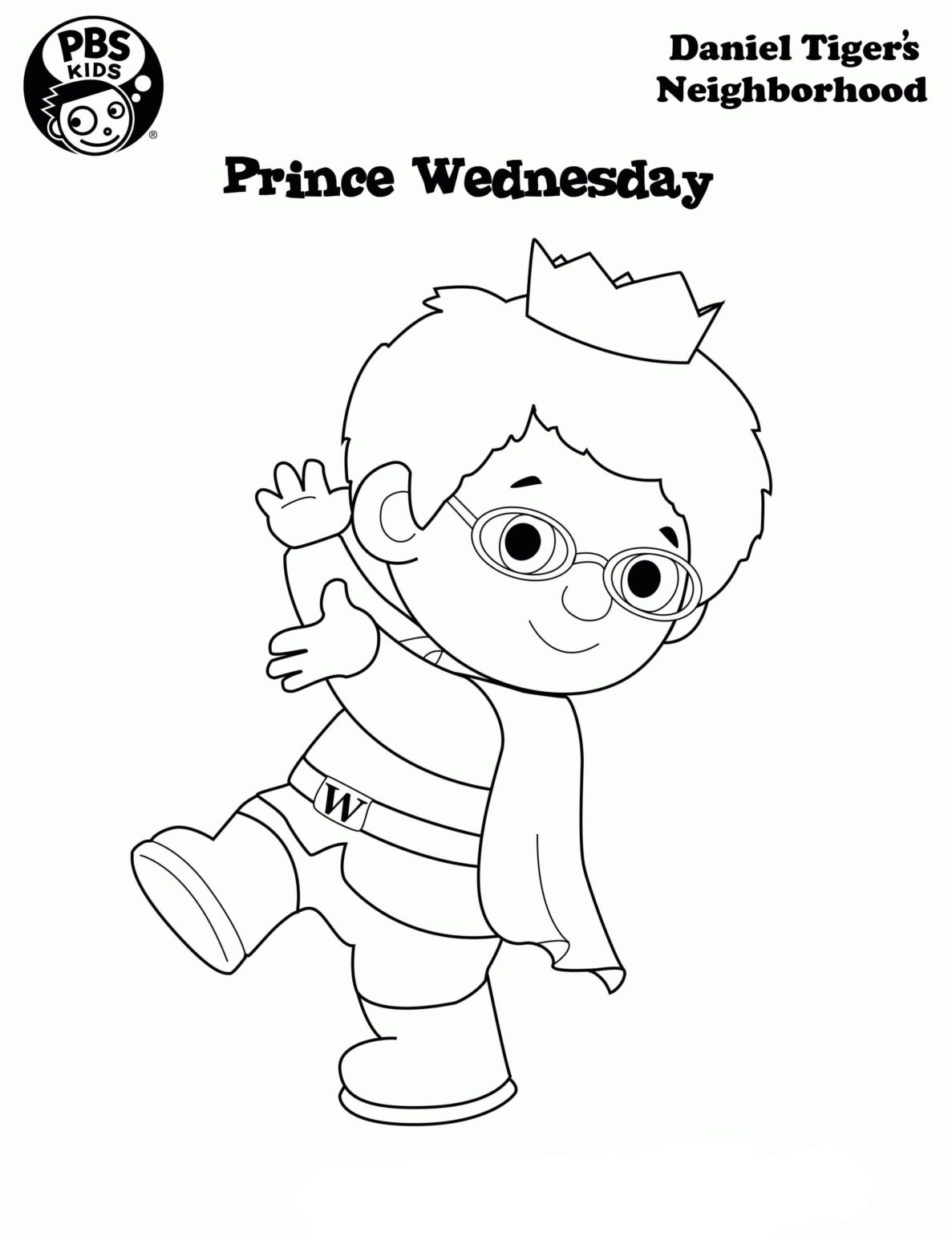 Daniel Tiger's Neighborhood Coloring Pages. Print A4