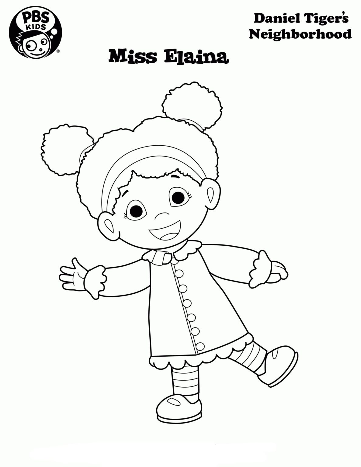 Desenhos de Daniel Tigre para Colorir. Imprimir A4