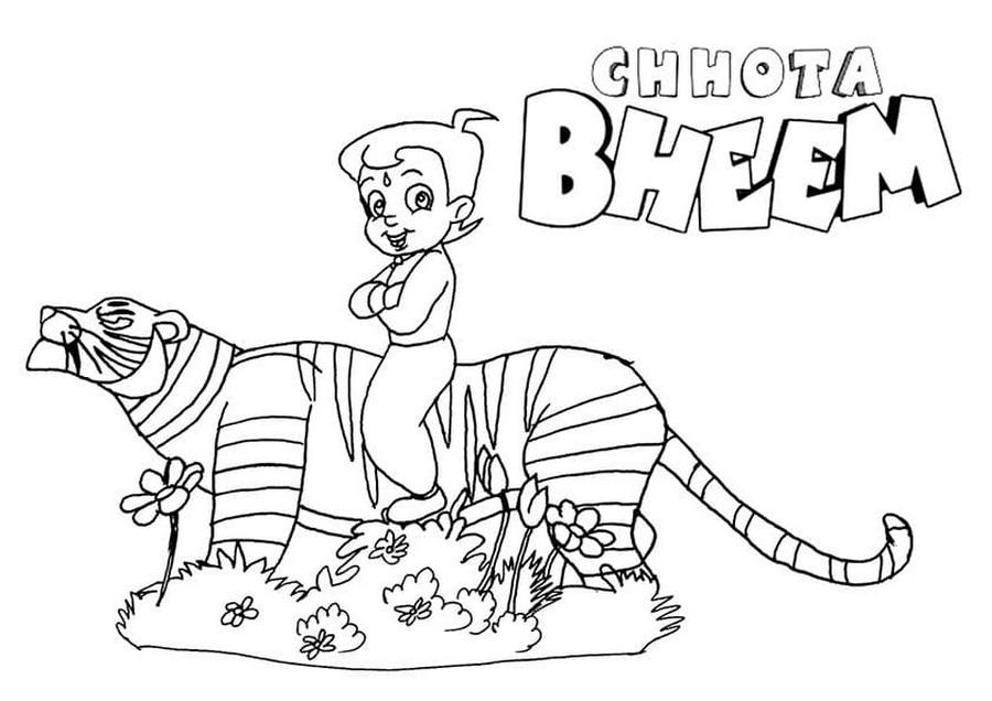 Dibujos de Chhota Bheem para Colorear. Imprimir gratis