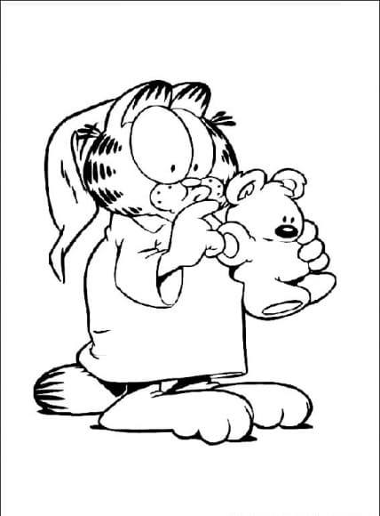 Coloriage Garfield. Gratuit à imprimer pour les enfants