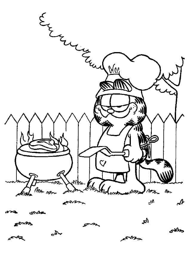 Dibujos de Garfield para Colorear. Imprimir para niños gratis