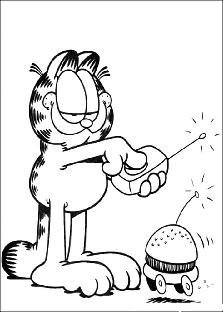 Desenhos de Garfield para colorir. Imprima gratuitamente