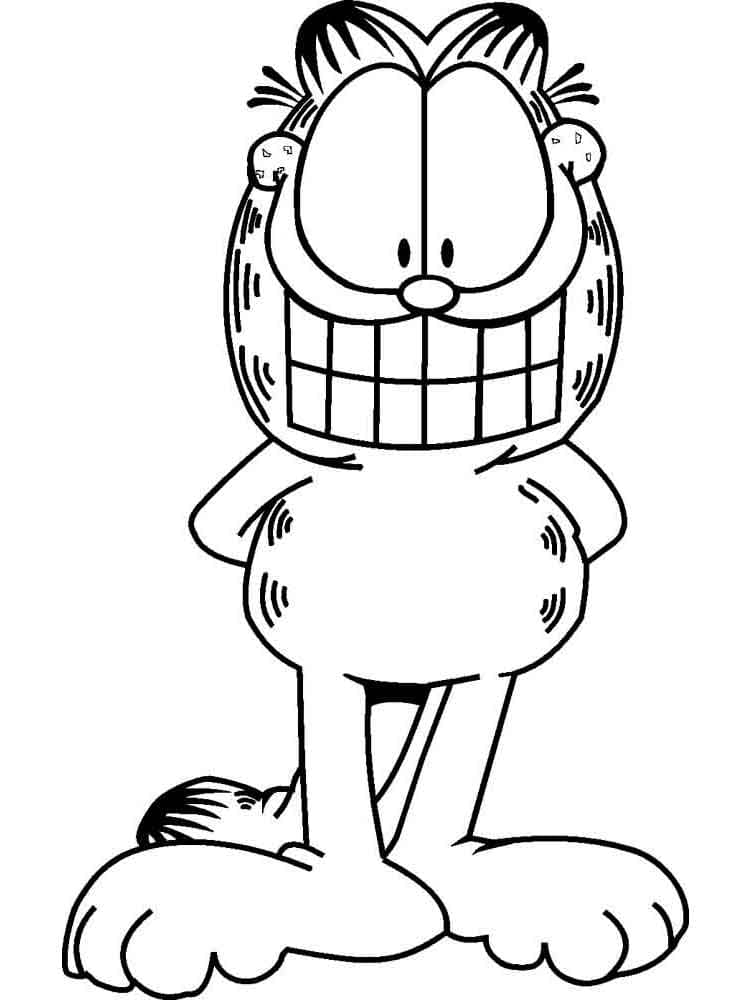 Dibujos de Garfield para Colorear. Imprimir para niños gratis