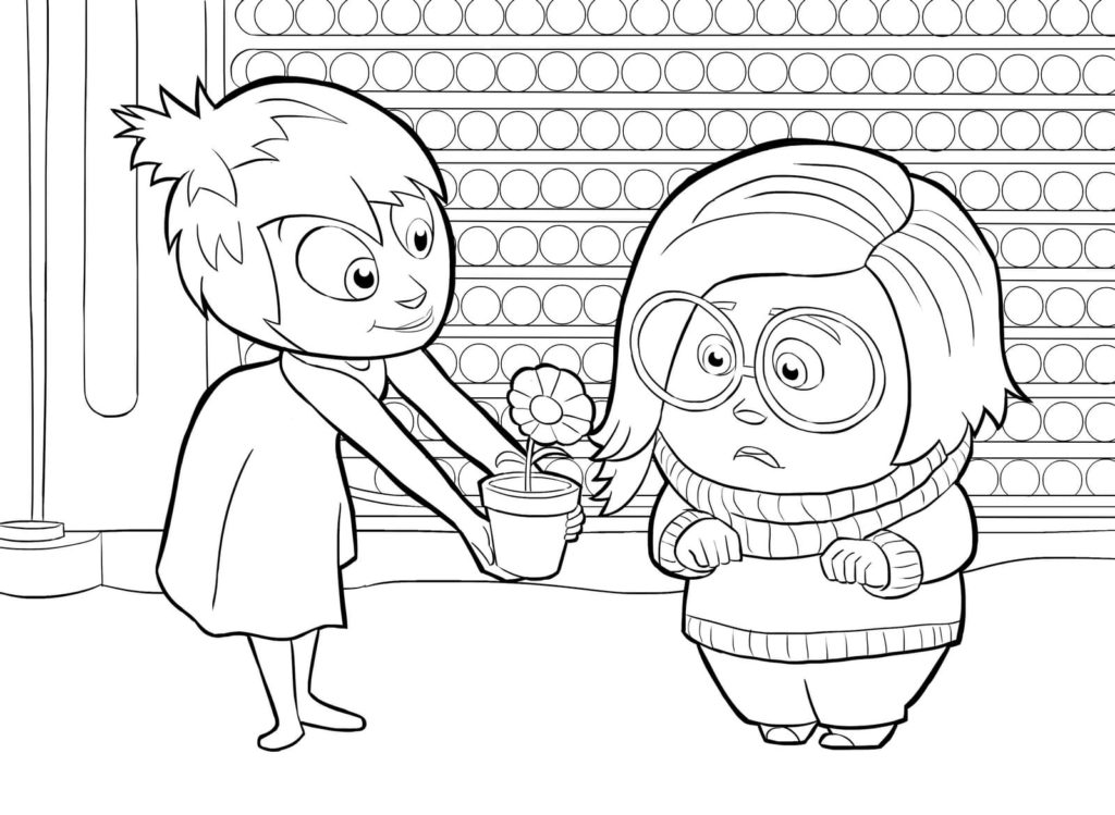 Coloring Pages Inside Out. Print for Kids in format A4