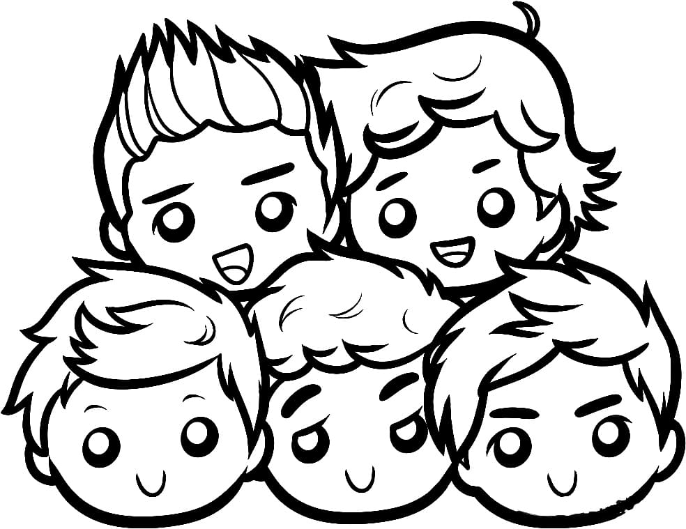 one direction coloring pages to print