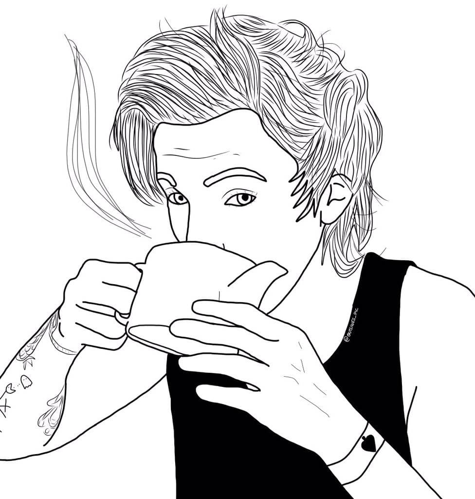 Coloring pages One Direction. Download and Print for Free