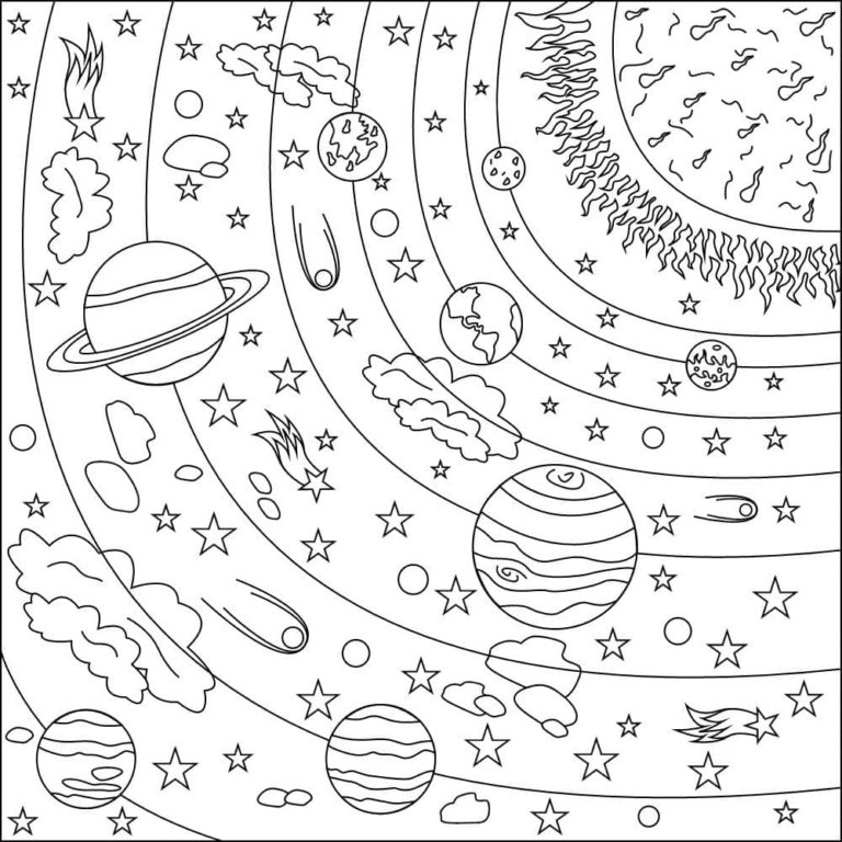 Dibujos Para Colorear Universo Planetas Kulturaupice 4773