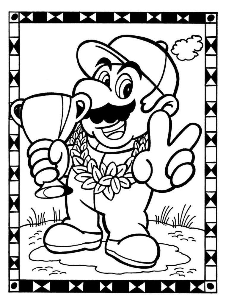 100 Dibujos de Mario para Colorear para imprimir gratis