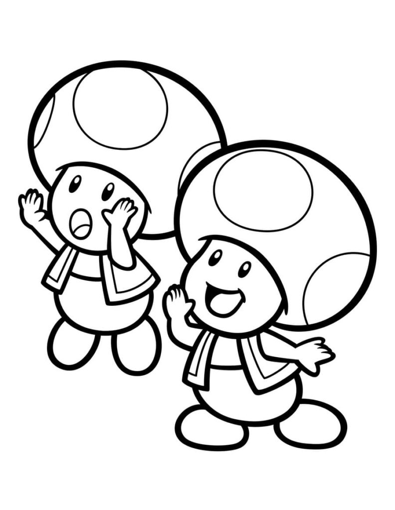 Coloring Pages Mario for Free Print | Mario and Luigi Coloring Pages