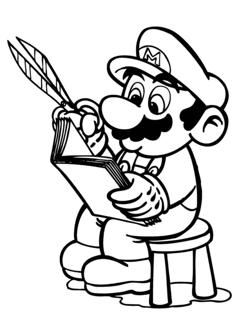 100 Desenhos de Super Mario para Colorir | Mario e Luigi