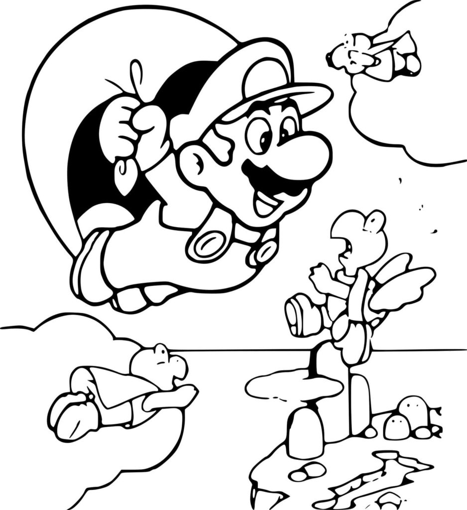 100 Coloring Pages Mario for Free Print