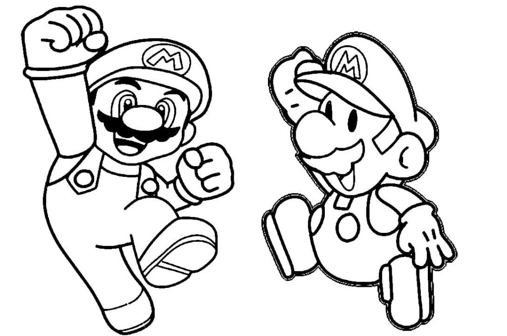 100 Coloriages Mario à Imprimer gratuitement