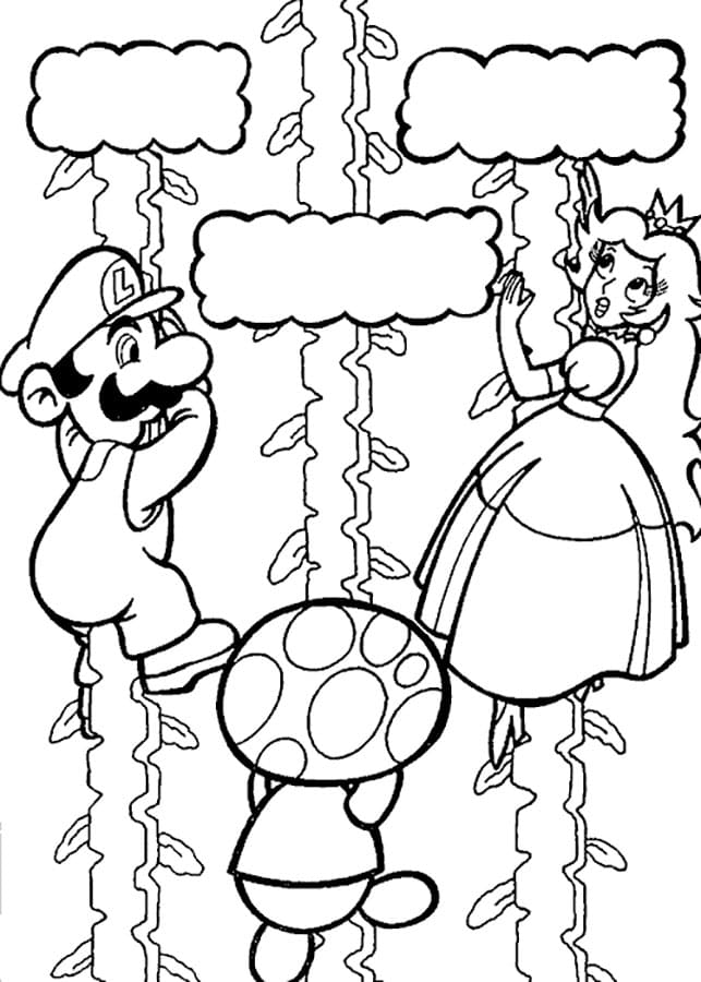 100 Dibujos de Mario para Colorear para imprimir gratis
