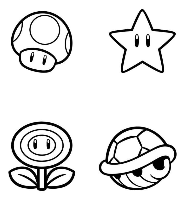 100 Coloring Pages Mario for Free Print | Mario and Luigi Coloring Pages
