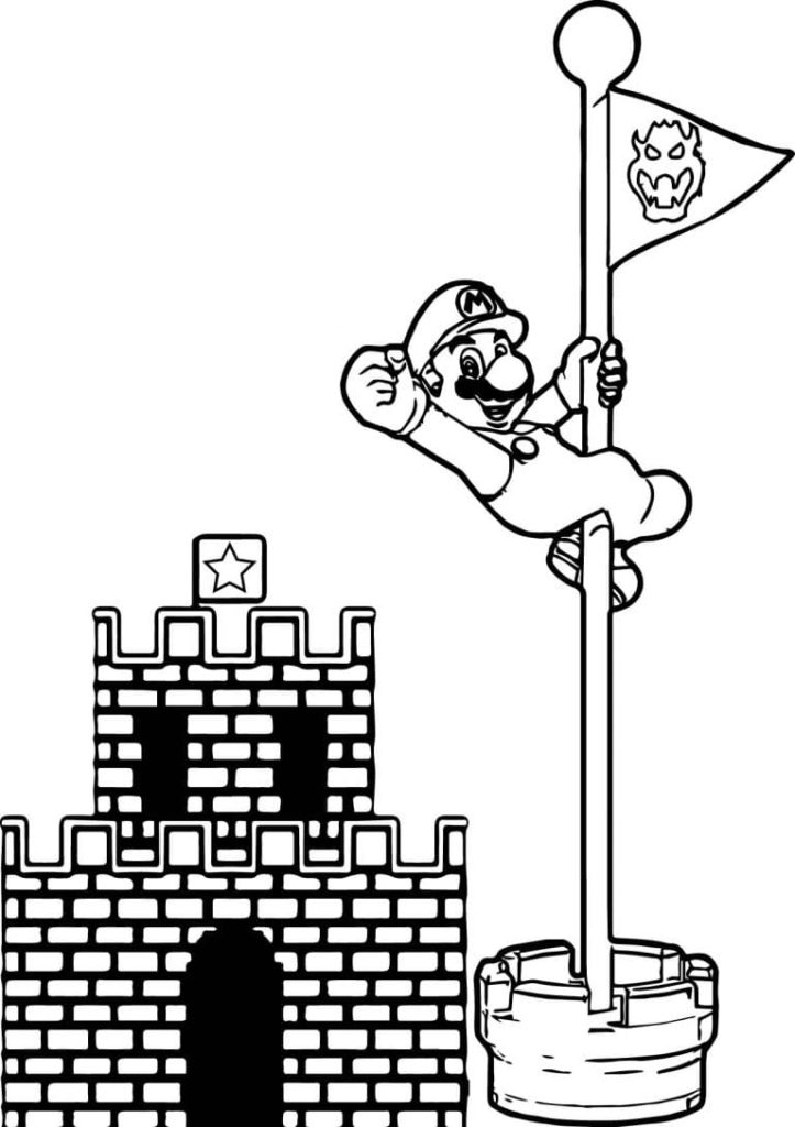 100 Coloriages Mario à Imprimer gratuitement