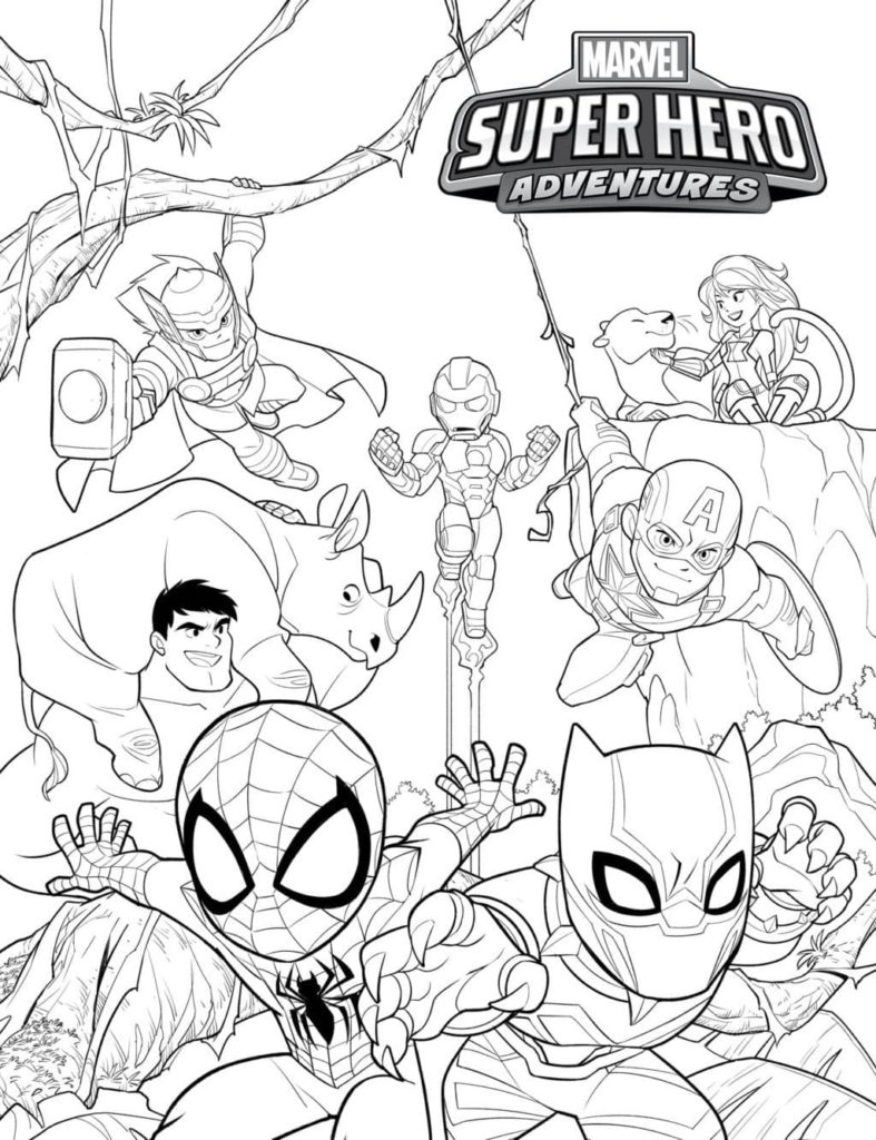 Marvel Super Heroes Coloring Pages