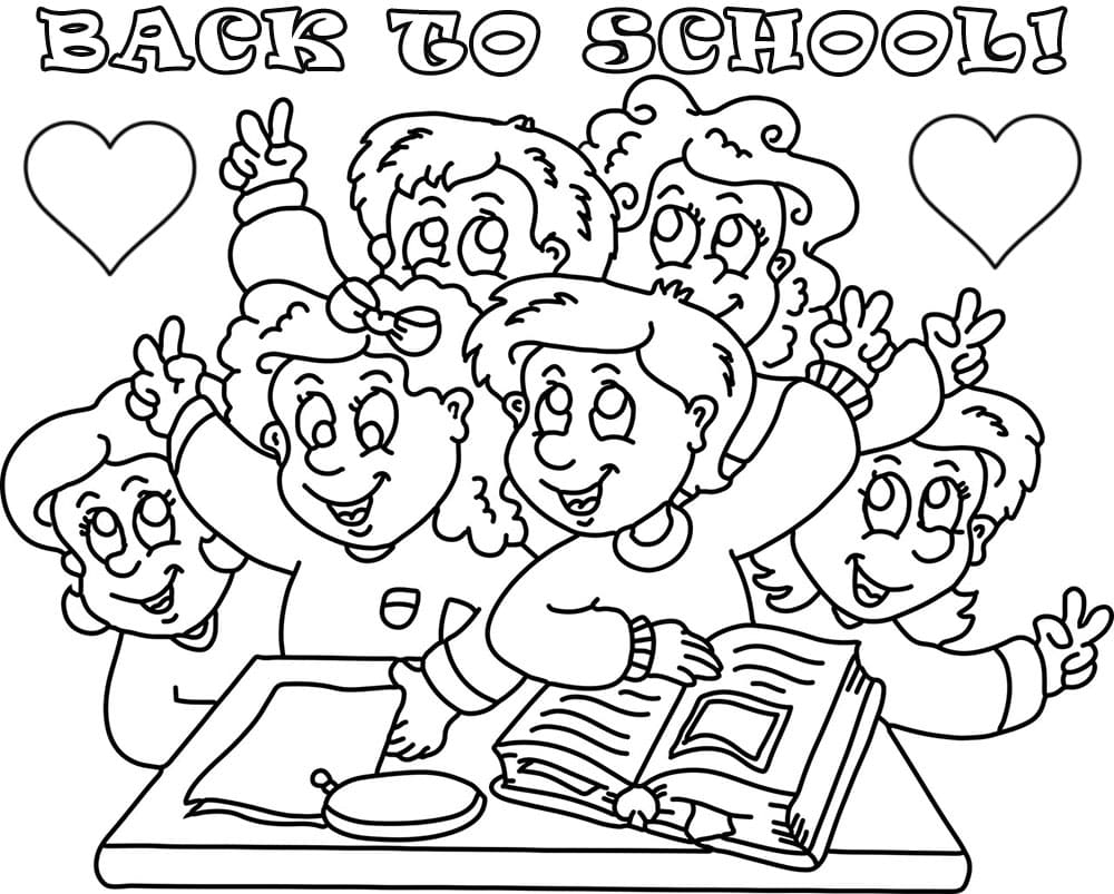 Back to School Coloring Pages. Free 20 Printable Images