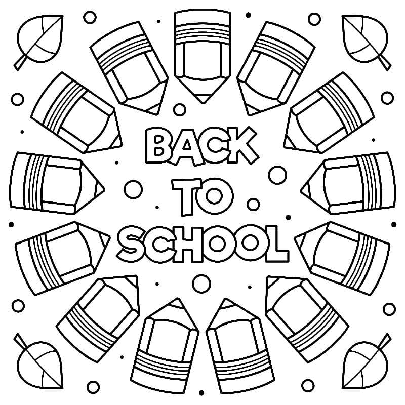 Free Printable First Day Of School Coloring Pages