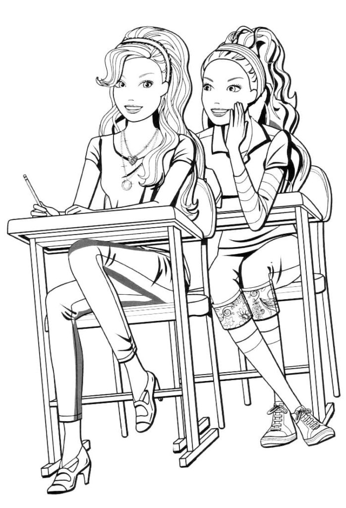 Barbie coloring pages. Print for girls