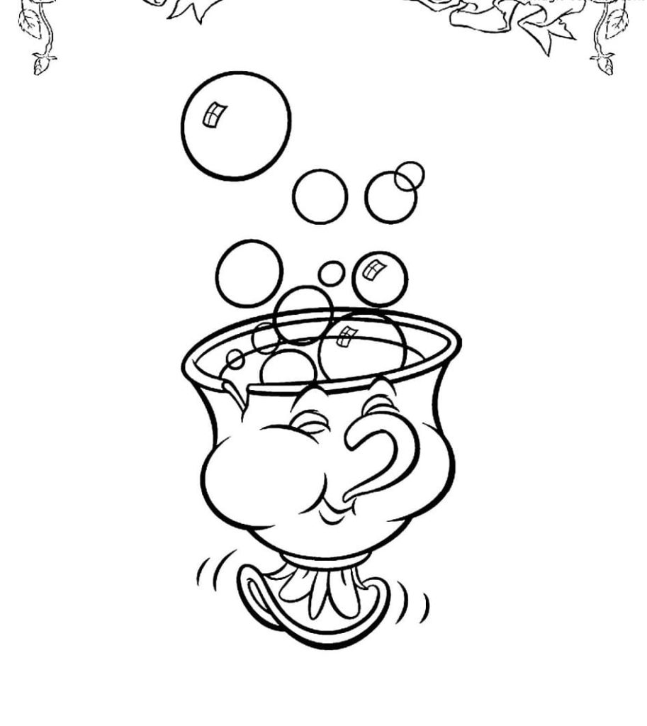 Coloring pages Beauty and the Beast. Print for free