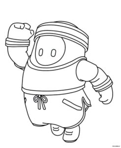 Fall Guys Coloring Pages. Print for Free | WONDER DAY — Coloring pages ...